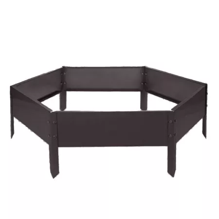 Грядка прямоугольная 0,6мх1,95м RAL 8019