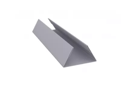 Планка стыковочная составная нижняя 0,45 PE с пленкой RAL 7004 сигнальный серый