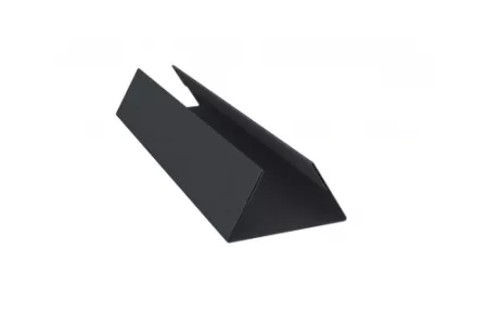 Планка стыковочная составная нижняя 0,45 PE с пленкой RAL 7024 мокрый асфальт