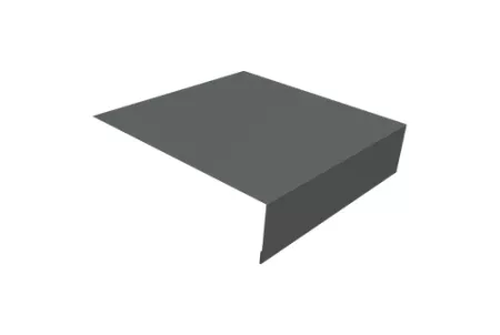 Планка околооконная простая 200х50 0,45 PE с пленкой RAL 7005 мышино-серый