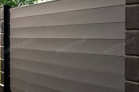 Забор жалюзи «Derby Max», покрытие rooftop бархат