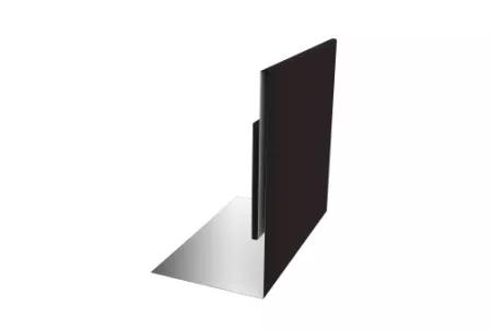 Планка приемная оконная 0,5 Satin с пленкой RAL 9005 черный