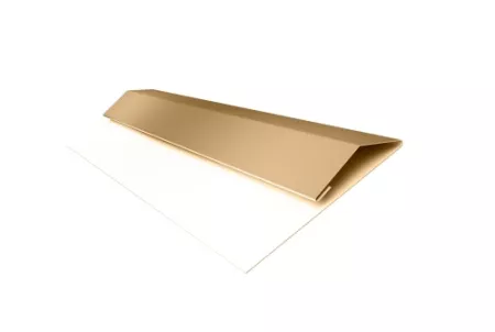 Планка стартово-финишная (Блок-хаус, Экобрус) Grand Line 0,4 PE с пленкой RAL 1014 слоновая кость