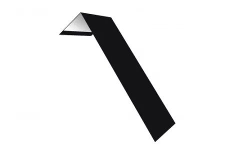 Планка лобовая/околооконная простая 190х50 0,5 Satin с пленкой RAL 9005 черный