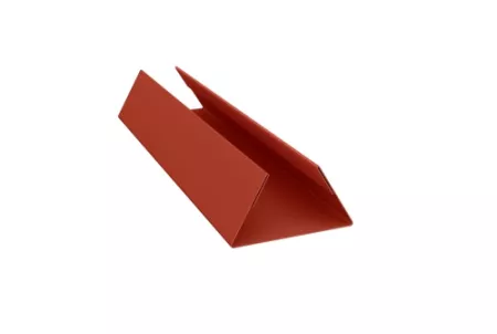 Планка стыковочная сост. нижняя 0,45 Drap RAL 8004 терракота