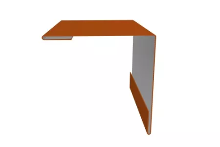 Угол внешний 30х30 0,45 PE с пленкой RAL 2004 оранжевый