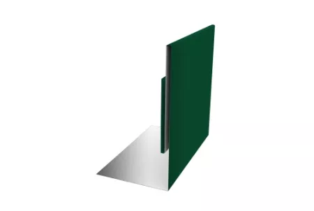 Планка приемная оконная 0,45 PE с пленкой RAL 6005 зеленый мох