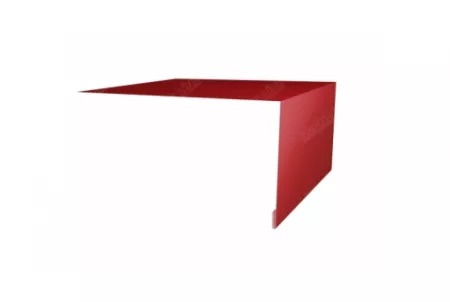 Планка околооконная простая 200х75 0,45 PE с пленкой RAL 3003 рубиново-красный