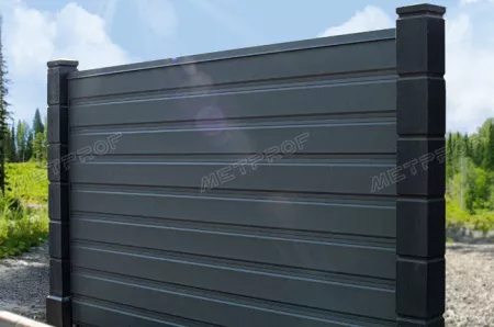 Забор жалюзи «Derby Max», покрытие rooftop бархат