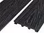 Террасная доска TERRADECK ARAGON тиснение под дерево 150*20*3000м, черный