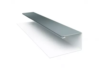Планка П-образная 0,45 PE с пленкой RAL 7005 мышино-серый