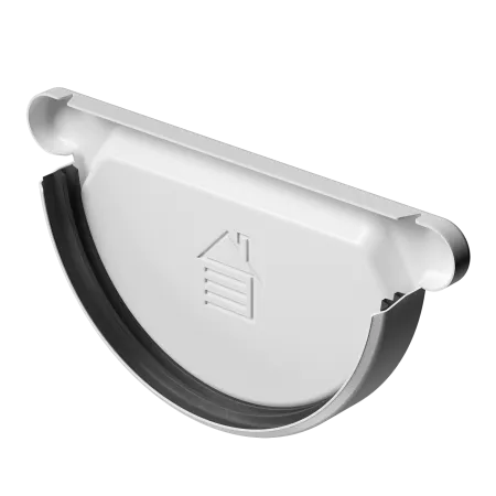 Заглушка желоба STAL PREMIUM, пломбир