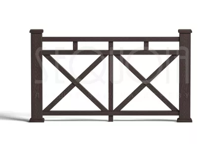 Комплект ограждения SEQUOIA «Бастион», gray