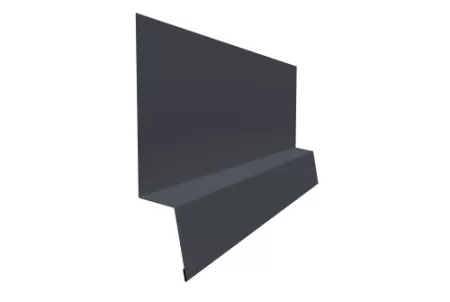 Планка начальная фальц 0,5 GreenCoat Pural BT, matt RR 23 темно-серый (RAL 7024 мокрый асфальт)