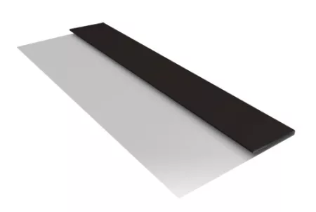 Планка стартовая БХ new 0,5 Satin с пленкой RAL 9005 черный темный