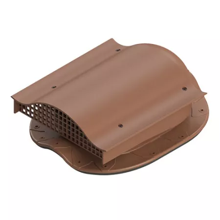 Аэратор кровельный TP-88/S | Кровельный вентиль для кровли из металлочерепицы «Монтеррей» коричневый