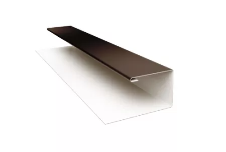 Планка П-образная БХ new 0,45 PE с пленкой RR 32 темно-коричневый
