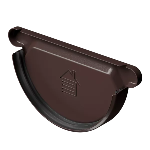 Заглушка желоба STAL PREMIUM, шоколад