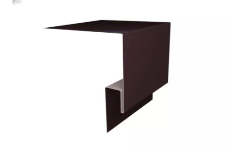 Планка околооконная сложная БХ new 200х75х27 0,5 PurPro Matt 275 RAL 8017 шоколад