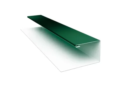 Планка П-образная БХ new 0,45 PE с пленкой RAL 6005 зеленый мох