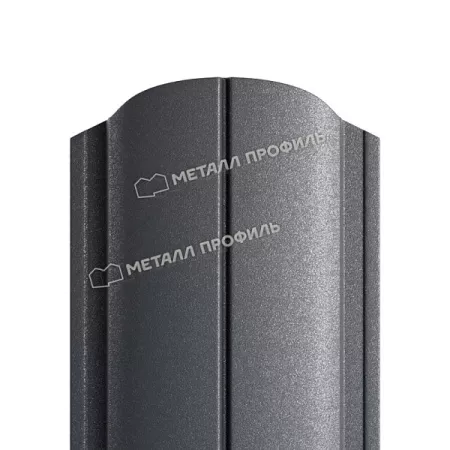 Штакетник металлический МЕТАЛЛ ПРОФИЛЬ ELLIPSE-O 19х126 (VALORI-20-Grey-0.5)