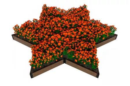 Доска грядочная Holzhof 150*25*2950мм, тиснение 3D