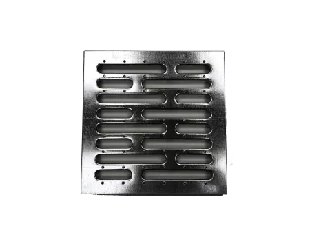 Решетка водоприемная Gidrolica Point РВ-28,5.28,5 - штампованная стальная оцинкованная, кл. А15