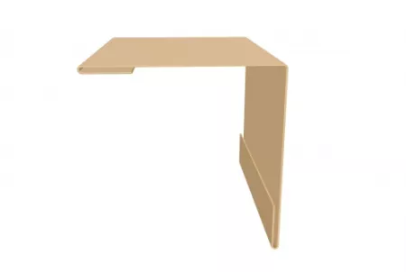 Угол внешний 30х30 0,45 PE с пленкой RAL 1014 слоновая кость