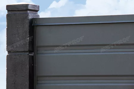 Забор жалюзи «Derby Max», покрытие rooftop бархат