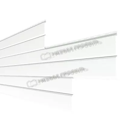 Сайдинг МЕТАЛЛ ПРОФИЛЬ Lбрус-XL-Н-14х335 (ПЭ-01-9003-0.45)
