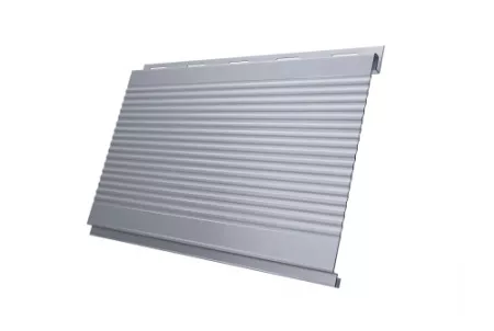 Вертикаль 0,2 gofr 0,5 Satin с пленкой RAL 9006 бело-алюминиевый