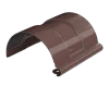 ТН МВС 125/90 мм соединитель желоба, коричневый