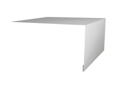 Планка околооконная простая 200х75 0,45 PE с пленкой RAL 9003 сигнальный белый