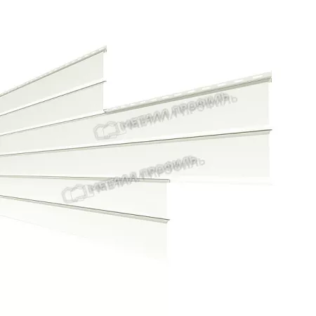 Сайдинг МЕТАЛЛ ПРОФИЛЬ Lбрус-XL-14х335 (ПЭ-01-9010-0.45)