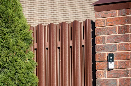 Штакетник LINE, покрытие rooftop бархат