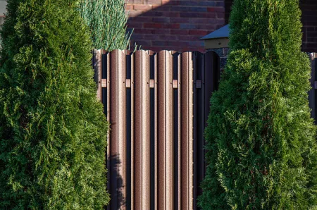 Штакетник LINE, покрытие rooftop бархат