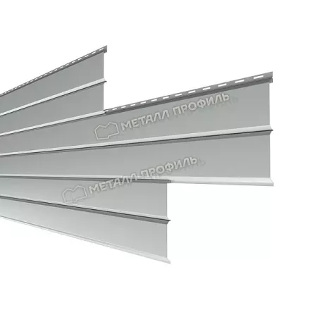 Сайдинг МЕТАЛЛ ПРОФИЛЬ Lбрус-XL-Н-14х335 (ПЭ-01-9006-0.45)