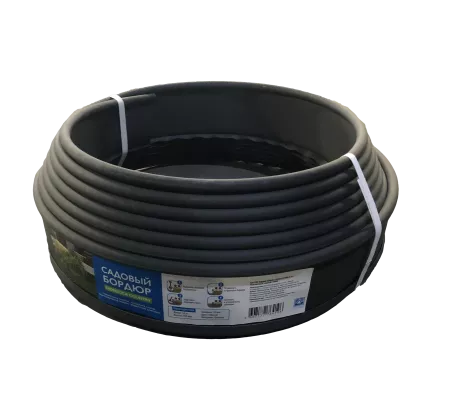 Бордюр Gidrolica Country Б-1000.2.10 - пластиковый черный L10000