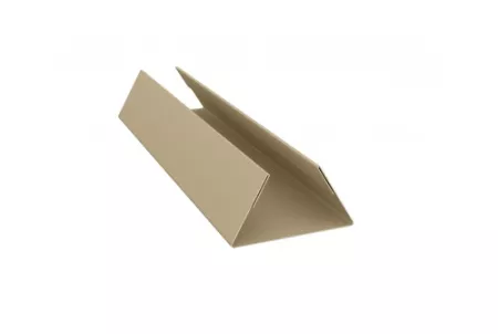 Планка стыковочная составная нижняя 0,45 PE с пленкой RAL 1015 светлая слоновая кость