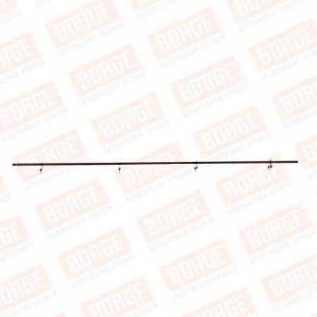 Снегозадержатель однотрубчатый NewLine, D-25мм, 3м, для металлочерепицы, коричневый шоколад (RAL 8017 matt)