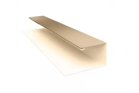Планка П-образная 0,45 PE с пленкой RAL 1015 светлая слоновая кость
