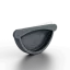 Заглушка желоба D125 Foramina Freeze (FRZ_D-01-Grey\Grey-0.6)