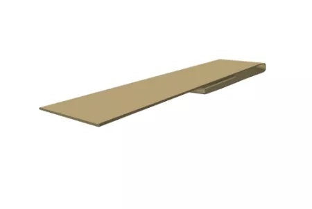 Планка финишная 46х25 0,4 PE с пленкой RAL 1014 слоновая кость