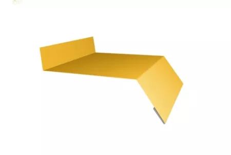 Отлив простой 50 0,45 PE с пленкой RAL 1018 цинково-желтый