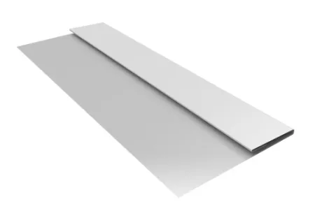 Планка стартовая БХ new 0,5 Satin с пленкой RAL 9003 сигнальный белый