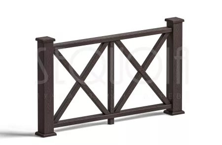 Комплект ограждения SEQUOIA «Эдинбург»,black