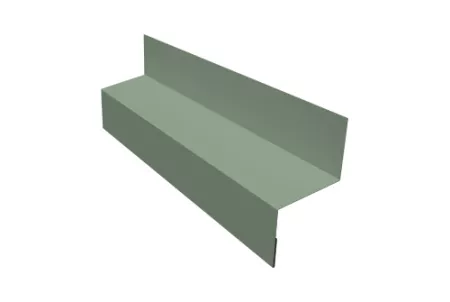 Отлив межэтажный 35 0,45 PE с пленкой RAL 6019 бело-зеленый