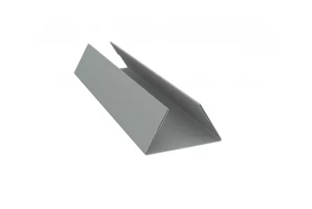 Планка стыковочная составная нижняя 0,45 PE с пленкой RAL 7005 мышино-серый