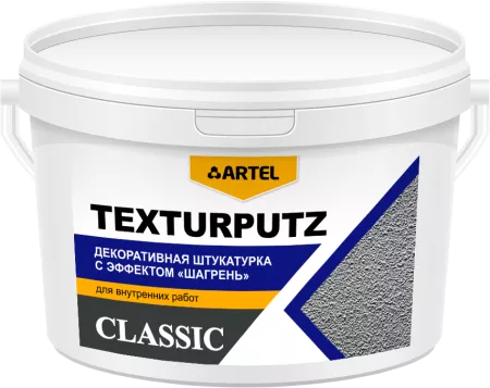 Декоративная штукатурка для внутренних работ ARTEL TEXTURPUTZ зерно 1мм ведро 15кг