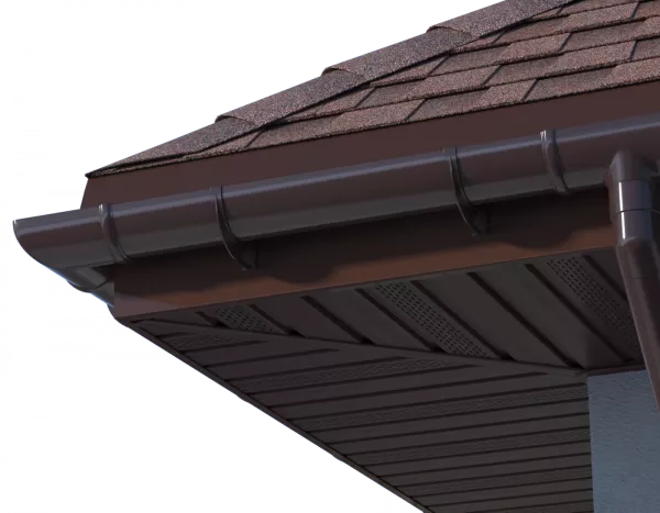 ТН, Софит, полностью перфорированный, 3м, каштан
